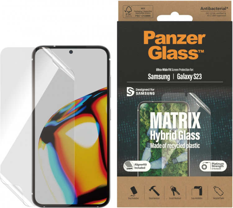 PanzerGlass Matrix Ultra-Wide Fit Alignerkit -suojakalvo, Samsung Galaxy S23