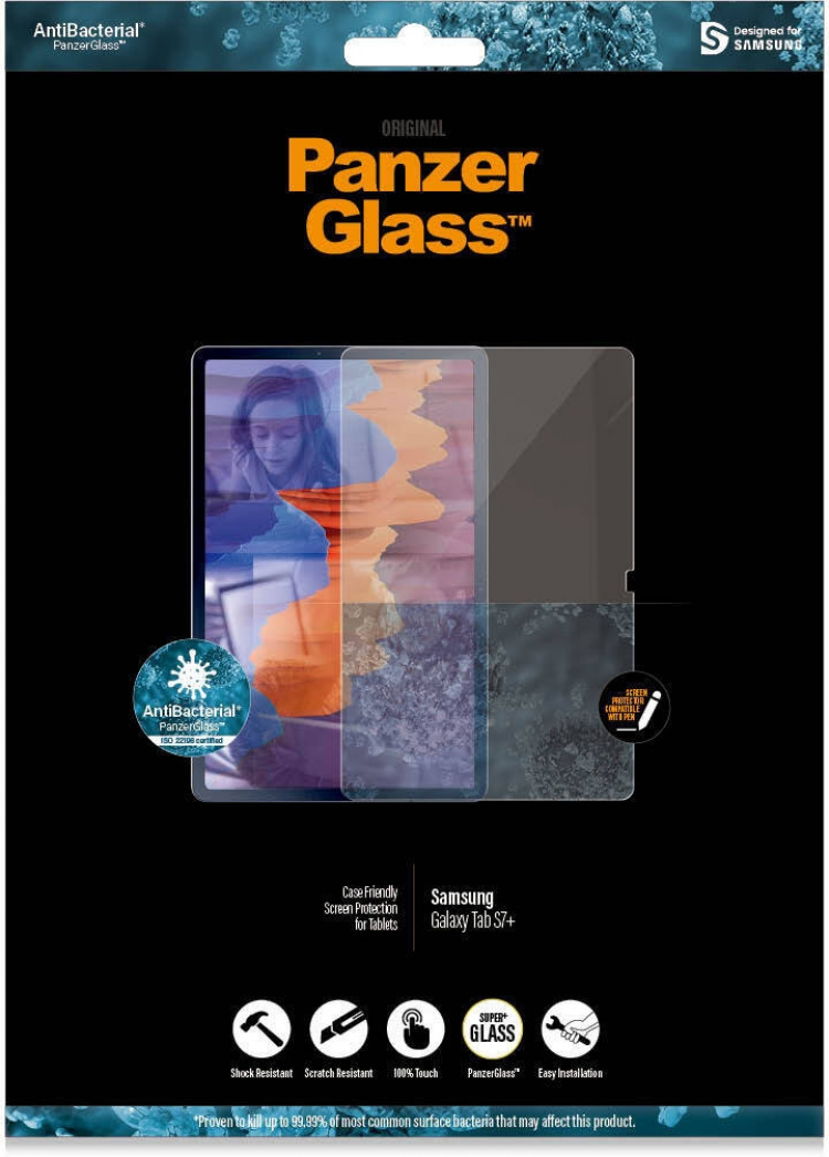 PanzerGlass lasikalvo, Samsung Galaxy Tab S7+ / S8+ / S9+