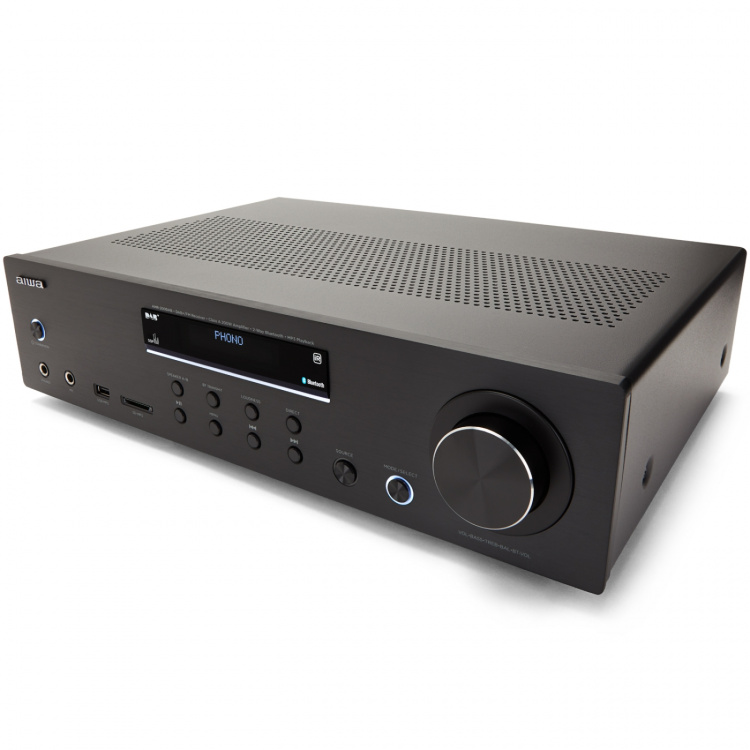 AIWA Stereo-receiver med Bluetooth 2 x 100 Watt RMS @4Ohm AIWA Stereo-receiver med Bluetooth 2 x 100 Watt RMS @4Ohm