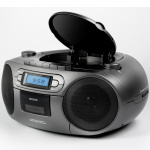 AIWA Kassettradio CD/FM-radio/Kassettband/USB/BT Mörkgrå