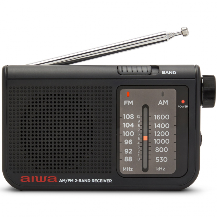 AIWA Pocket radio med FM/MW Svart