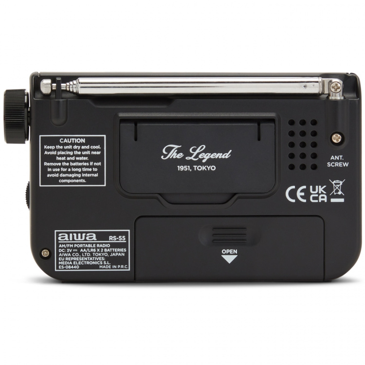 AIWA Pocket radio med FM/MW Svart