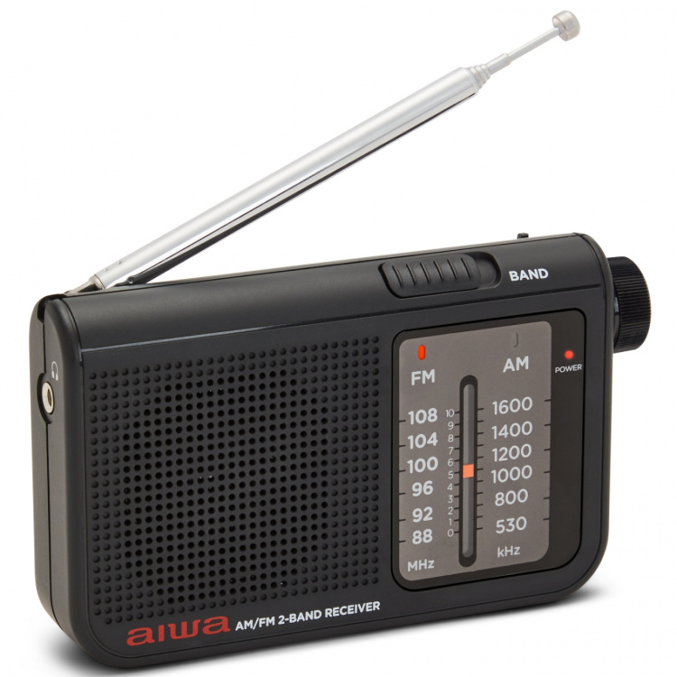 AIWA Pocket radio med FM/MW Svart