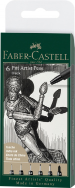Faber-Castell Faber Castell - 6 pitt taiteilijakynä, sivellin - musta (167154)