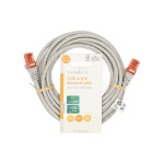 Nedis CAT6 Verkkokaapeli | RJ45 uros | RJ45 uros | U/UTP | 5.00 m | Pyöreä | PVC | Harmaa | Label