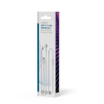 Nedis Langalliset Kuulokkeet | USB-C™ | Kaapelin pituus: 1.20 m | Sisäänrakennettu mikrofoni | Äänenvoimakkuuden Säätö | Valkoinen Nedis Langalliset Kuulokkeet | USB-C™ | Kaapelin pituus: 1.20 m | Sisäänrakennettu mikrofoni | Äänenvoimakkuuden Säätö | Valkoinen