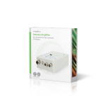 Nedis TV Vahvistin | Vahvistus: 25 dB | 47 - 694 MHz | Lähtöliitäntöjen määrä: 2 | Vahvistuksensäätö | Valkoinen