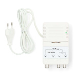 Nedis TV Vahvistin | Vahvistus: 25 dB | 47 - 694 MHz | Lähtöliitäntöjen määrä: 2 | Vahvistuksensäätö | Valkoinen