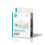 Nedis SmartLife Yhdyskäytävä | Bluetooth® / Zigbee 3.0 | 50 Laitetta | USB Virta | Android™ / IOS | Valkoinen