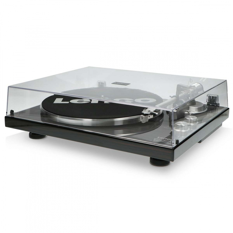 Lenco Levysoitin Bluetooth®-lähetyksellä Tummanruskea