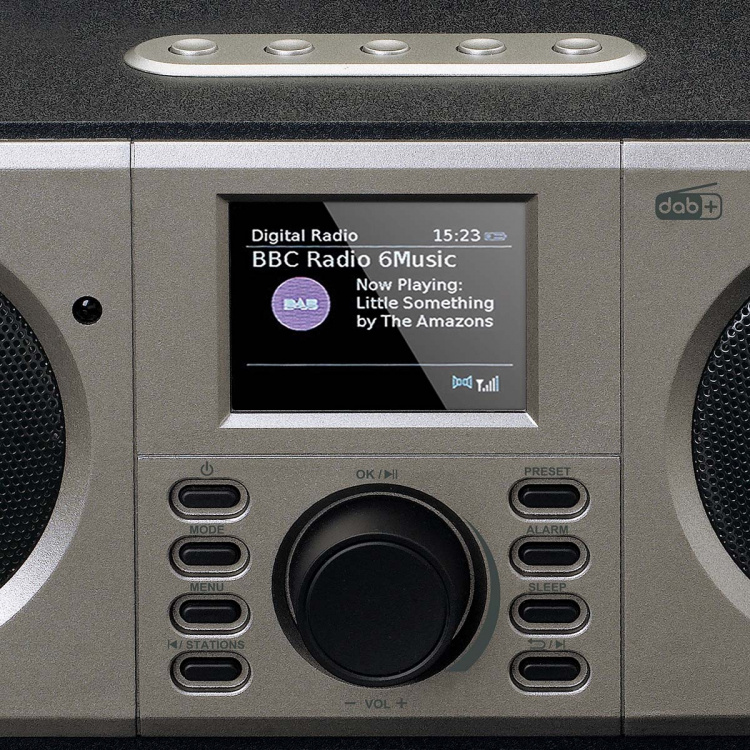Lenco Stereo DAB+ FM-radio Bluetooth®:llä Musta
