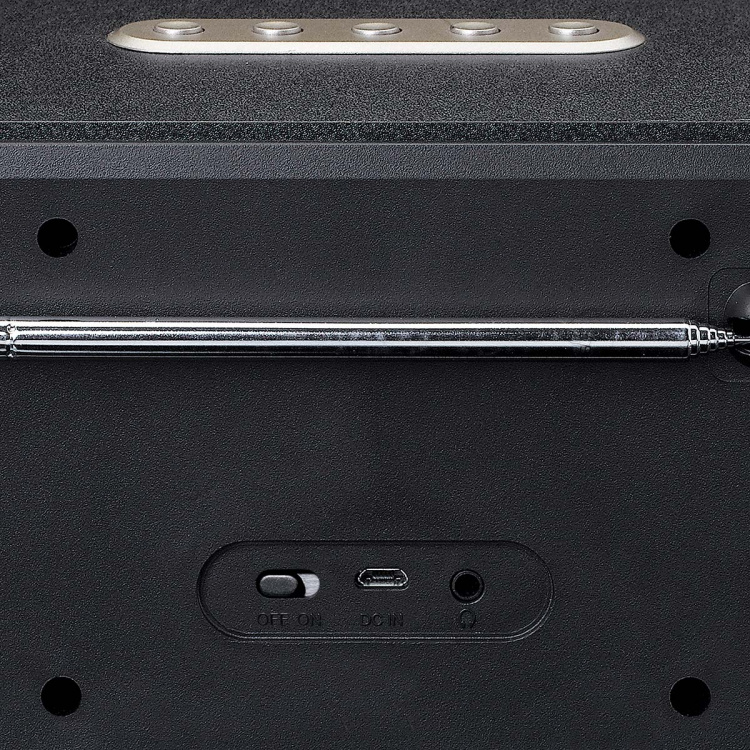 Lenco Stereo DAB+ FM-radio Bluetooth®:llä Musta