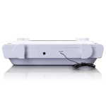 Lenco Keittiön kelloradio CD Bluetoothilla ja kaukosäätimellä Valkoinen