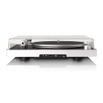 Lenco Levysoitin, jossa näkyvä hihnaveto, harjattu alumiinirunko ja Ortofon 2M RED kasetti Musta Lenco Levysoitin, jossa näkyvä hihnaveto, harjattu alumiinirunko ja Ortofon 2M RED kasetti Musta