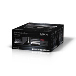 Lenco Levysoitin, jossa näkyvä hihnaveto, harjattu alumiinirunko ja Ortofon 2M RED kasetti Musta Lenco Levysoitin, jossa näkyvä hihnaveto, harjattu alumiinirunko ja Ortofon 2M RED kasetti Musta