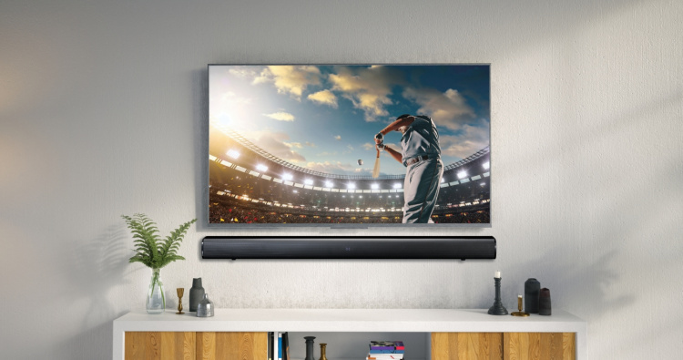 Lenco 90cm Soundbar, jossa 80W RMS Bluetooth® USB Sisäänrakennettu subwoofer ja HDMI (ARC)