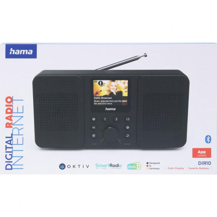 Hama Radio Dab+ Fm Internet DIR10 Bluetooth Musta Hama Radio Dab+ Fm Internet DIR10 Bluetooth Musta