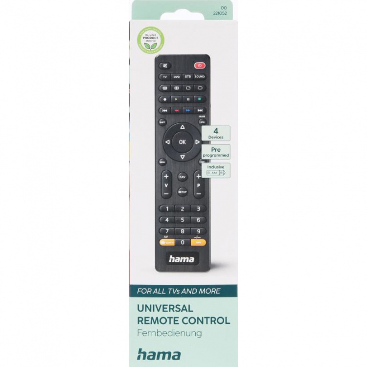Hama Kaukosäädin Universal 4in1 Hama Kaukosäädin Universal 4in1