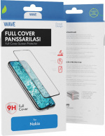 Wave Full Cover -panssarilasi, Nokia 4.2, musta
