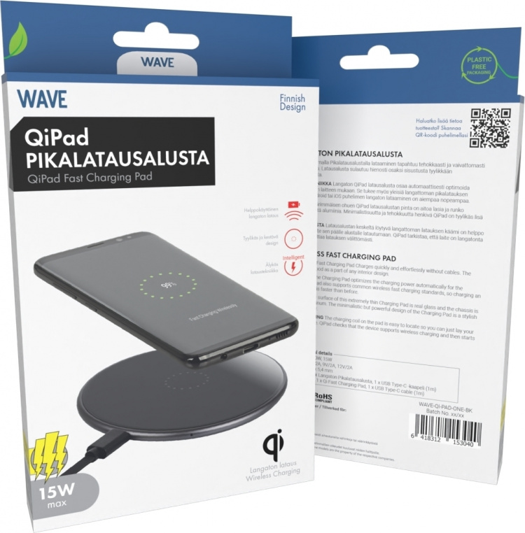 Wave QiPad -langaton latausalusta