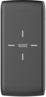Wave QiPower -varavirtalähde, 10 000 mAh, musta
