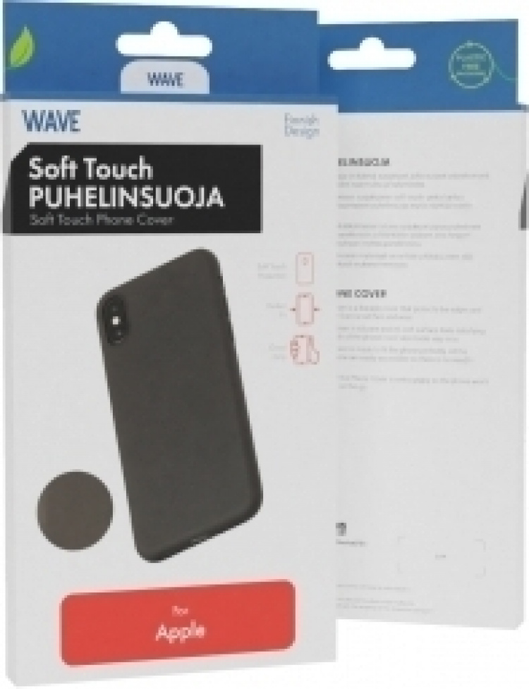 Wave Soft Touch puhelinsuoja, Apple iPhone 11 Pro Max, musta