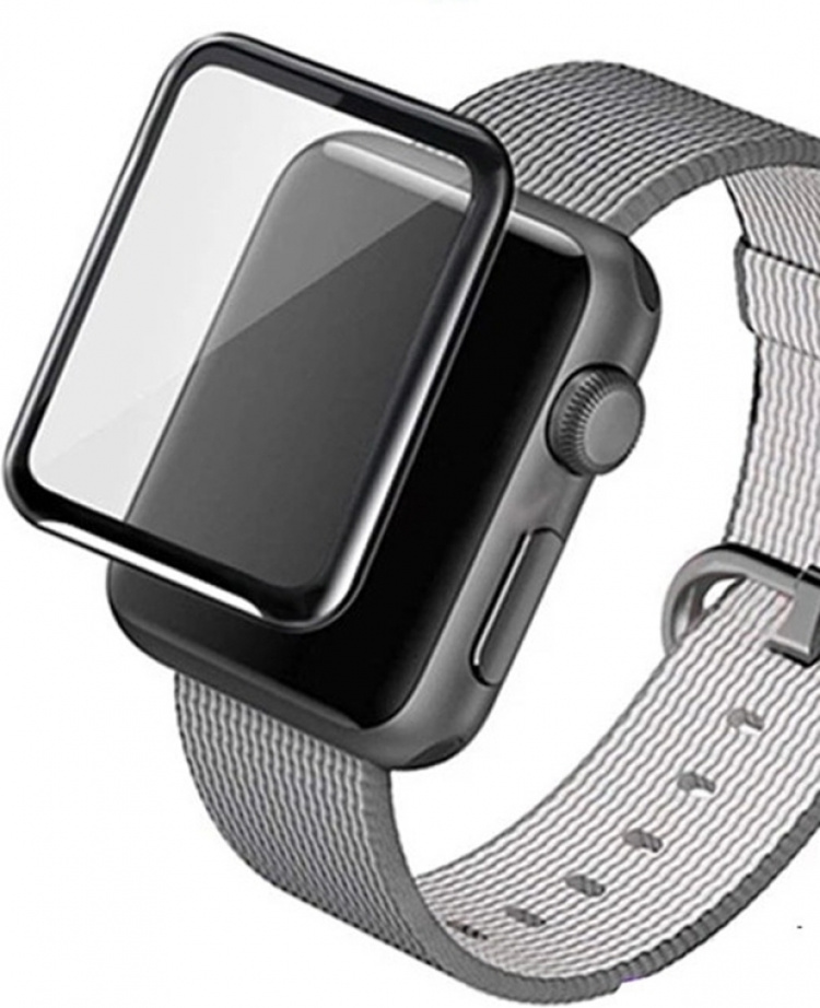 Wave 3D PMMA -näytönsuoja, Apple Watch 38 mm, musta Wave 3D PMMA -näytönsuoja, Apple Watch 38 mm, musta