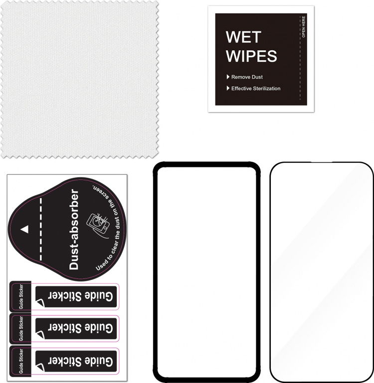 FoneKit Full Cover -panssarilasi, iPhone 14 Pro, musta FoneKit Full Cover -panssarilasi, iPhone 14 Pro, musta