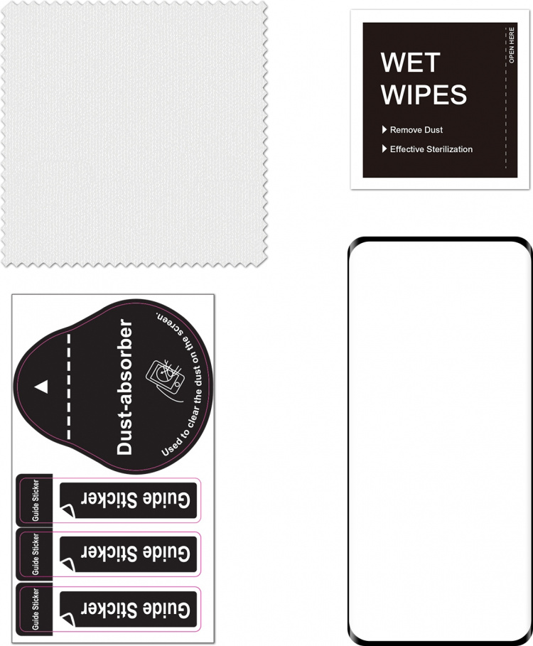 FoneKit Full Cover -panssarilasi, OnePlus 11, musta