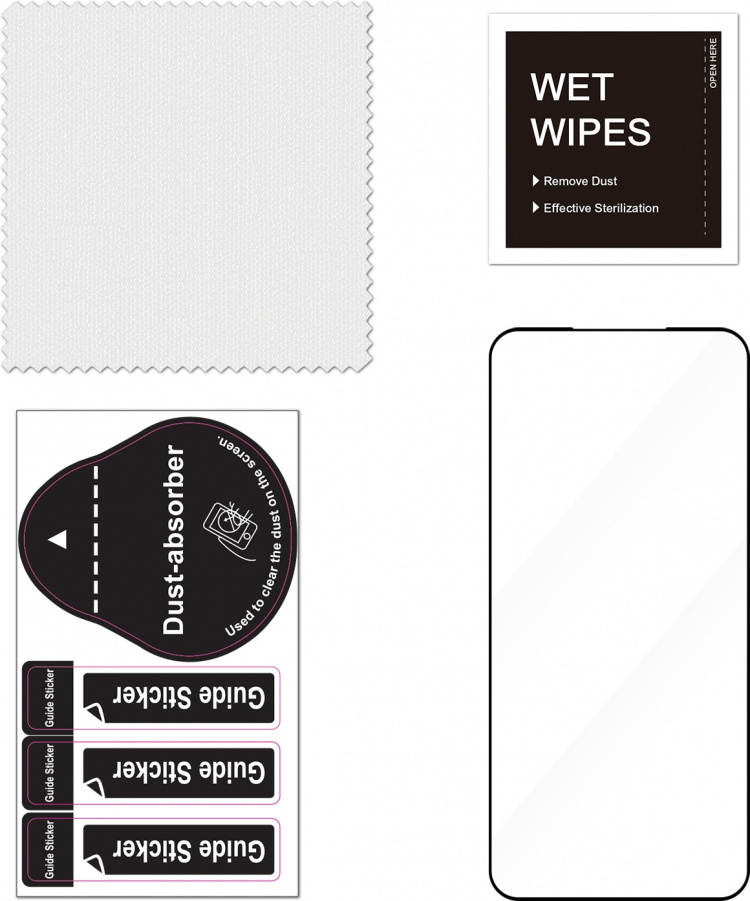 FoneKit Full Cover -panssarilasi, Samsung Galaxy S22 / S23, musta