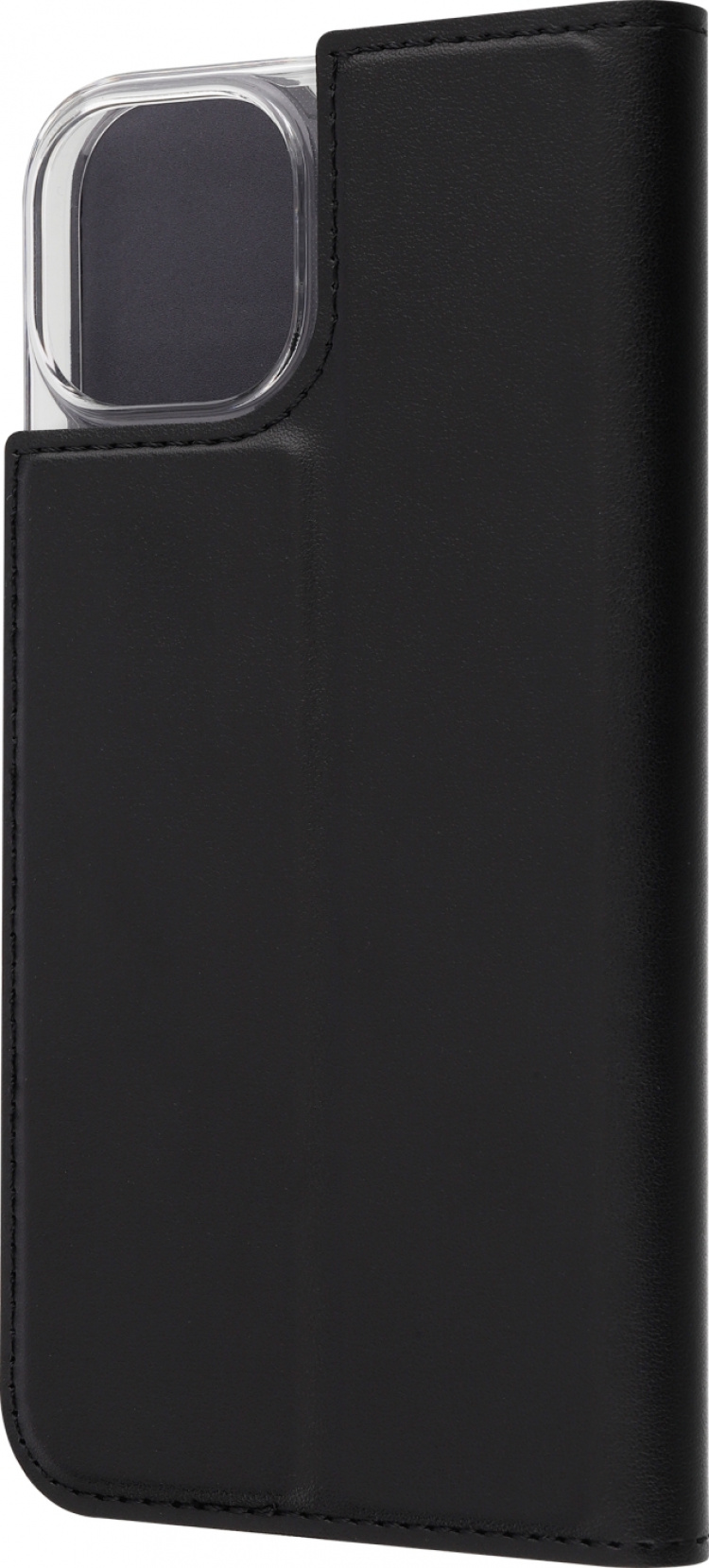 FoneKit BookCase -suojakotelo, iPhone 13, musta