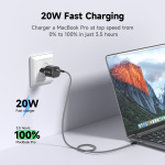 FoneKit Mini 20W -verkkovirtalaturi, USB-C, musta