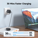 FoneKit GaN PD 65W -verkkovirtalaturi, USB-C, musta