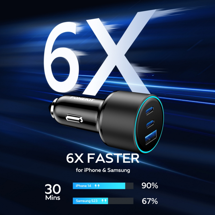 FoneKit Travel 84W -autolaturi