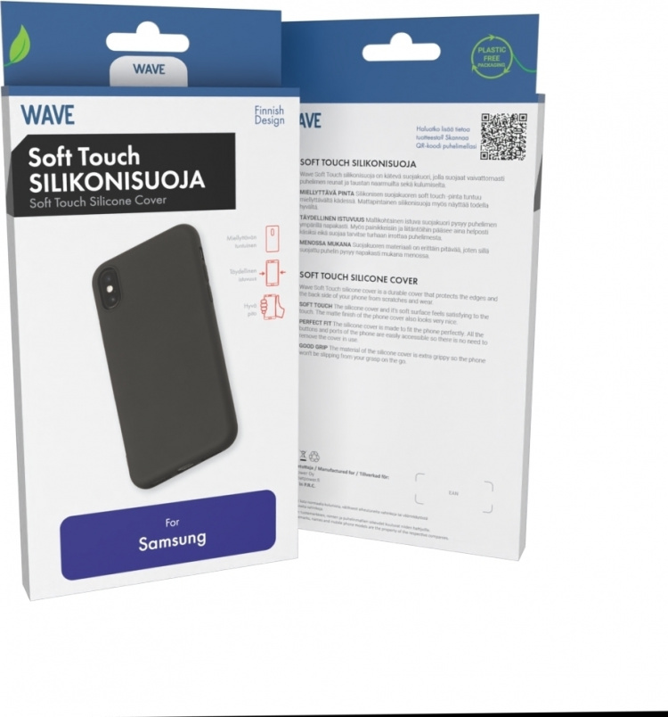 Wave Soft Touch -suojakuori, Samsung Galaxy A25 5G, musta