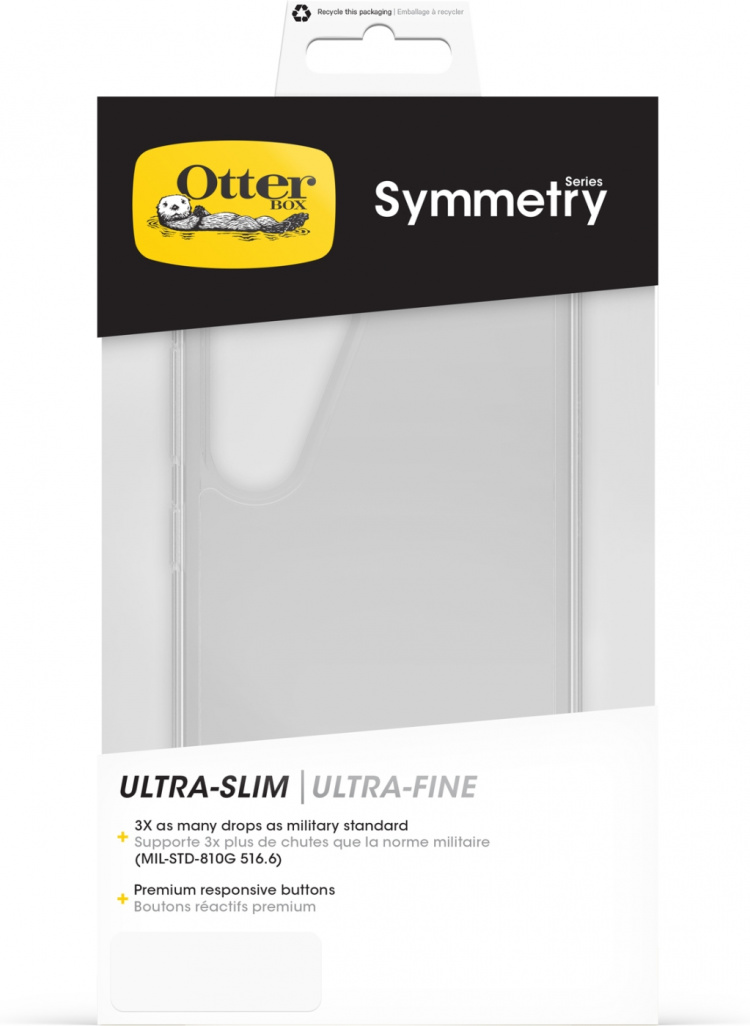 Otterbox Symmetry -suojakuori, Samsung Galaxy S24, kirkas Otterbox Symmetry -suojakuori, Samsung Galaxy S24, kirkas