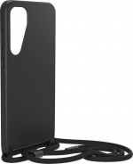 Otterbox React Necklace -suojakotelo hihnalla, musta, Samsung Galaxy S24+ Otterbox React Necklace -suojakotelo hihnalla, musta, Samsung Galaxy S24+