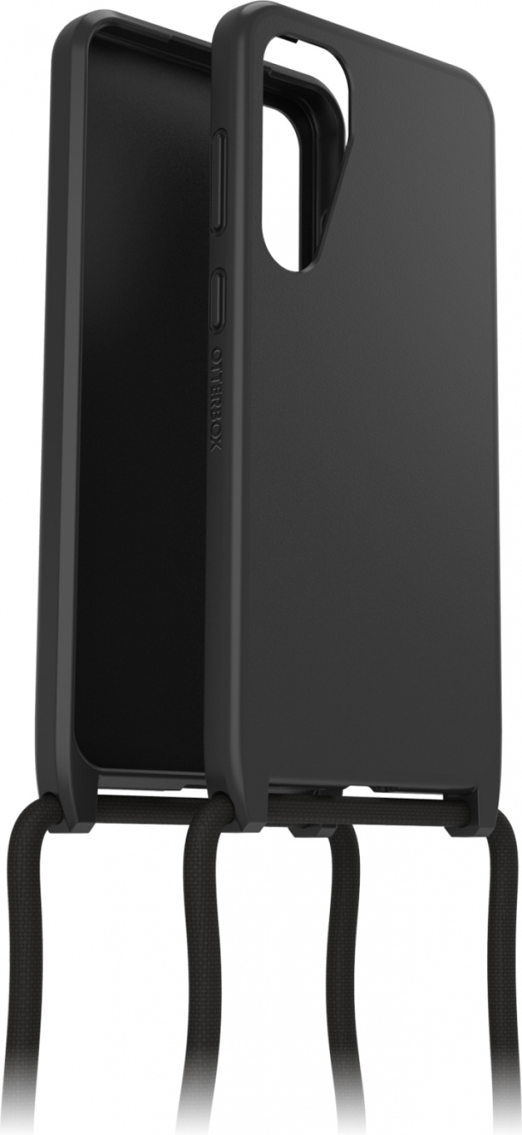 Otterbox React Necklace -suojakotelo hihnalla, musta, Samsung Galaxy S24+ Otterbox React Necklace -suojakotelo hihnalla, musta, Samsung Galaxy S24+