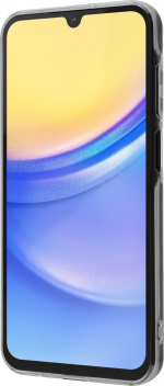 FoneKit silikonisuoja, Samsung Galaxy A15, läpinäkyvä