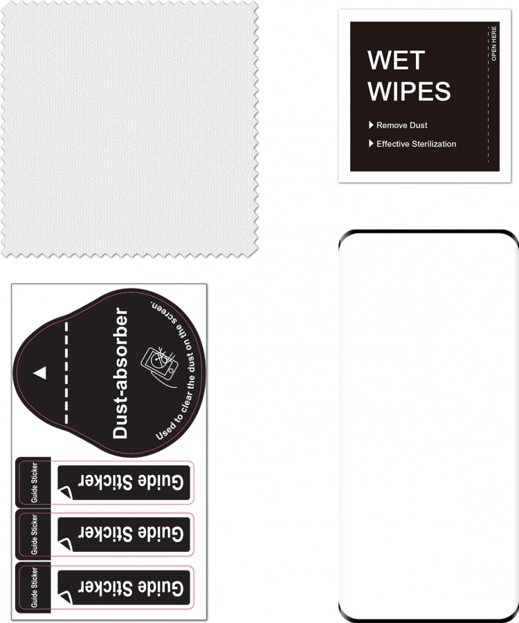 FoneKit Full Cover -panssarilasi, OnePlus 12, musta