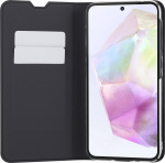 FoneKit BookCase -suojakotelo, Samsung Galaxy A35, musta FoneKit BookCase -suojakotelo, Samsung Galaxy A35, musta