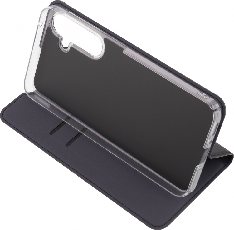 FoneKit BookCase -suojakotelo, Samsung Galaxy A35, musta FoneKit BookCase -suojakotelo, Samsung Galaxy A35, musta