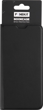 FoneKit BookCase -suojakotelo, Samsung Galaxy A35, musta FoneKit BookCase -suojakotelo, Samsung Galaxy A35, musta