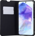 FoneKit BookCase -suojakotelo, Samsung Galaxy A55, musta