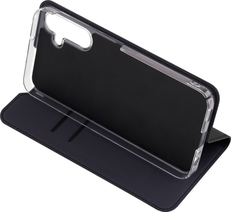 FoneKit BookCase -suojakotelo, Samsung Galaxy A55, musta