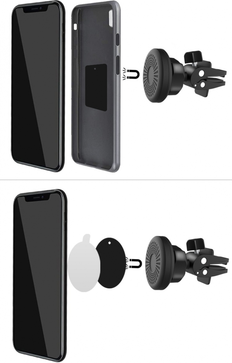 FoneKit Air Vent -autoteline ilmastointiritilään magneetilla FoneKit Air Vent -autoteline ilmastointiritilään magneetilla