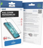 Wave Full Cover 3D -panssarilasi, HMD Pulse Pro, musta kehys