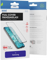Wave Full Cover -panssarilasi, Samsung Galaxy A42 5G, musta