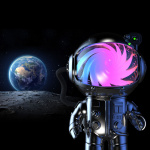 Mobility On Board Projektori Stellar Light Space Silver Astronautti