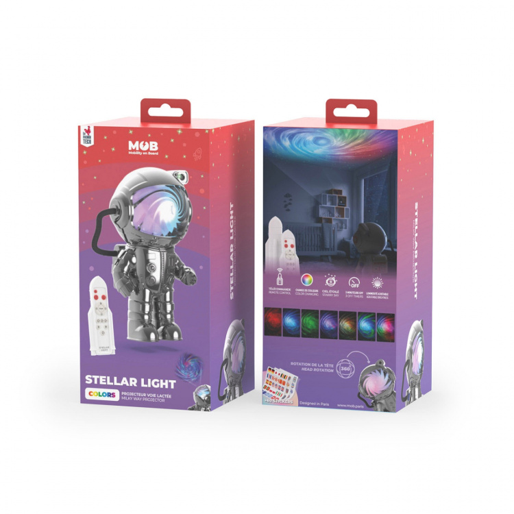 Mobility On Board Projektori Stellar Light Space Silver Astronautti